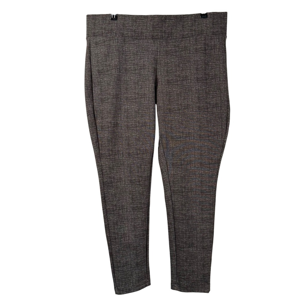 Torrid Slim Fix Pixie Pants Pull On Leggings Womens Size 2 (18-20) Brown Static - Picture 2 of 9